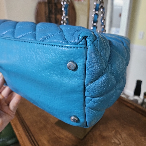 Kate Spade Quilted Turquoise Shoulder Bag - Picture 5 of 10